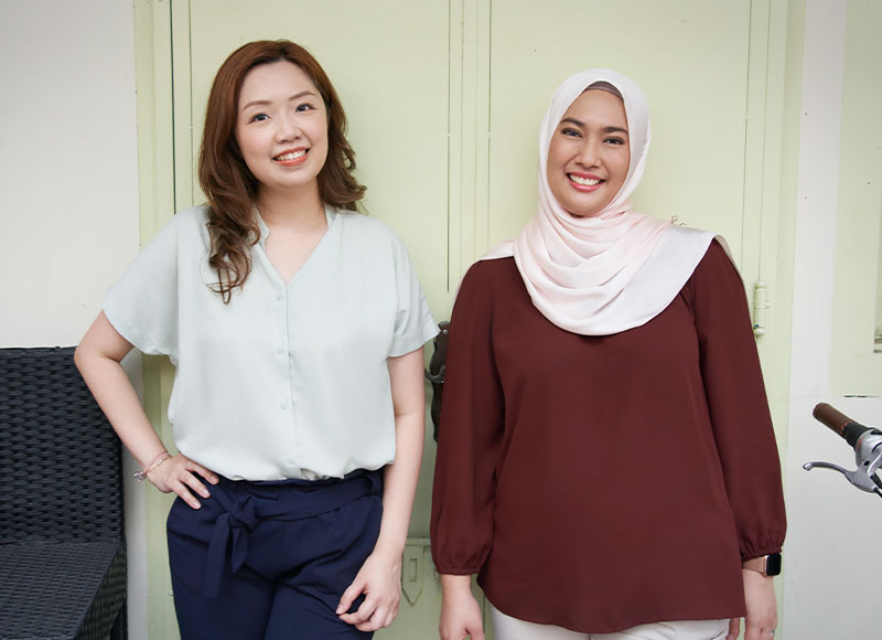 Huda and Mellisa